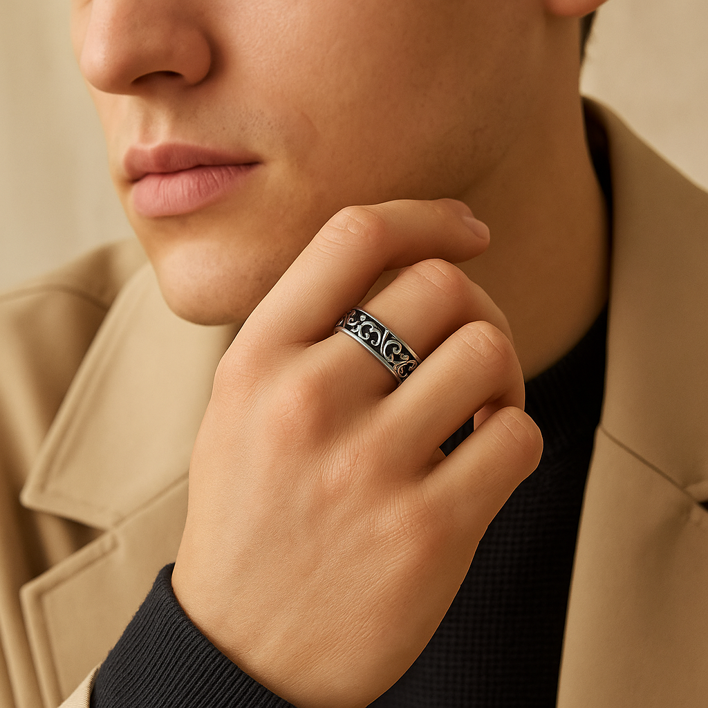 Retro Eternal Vine adjustable Ring