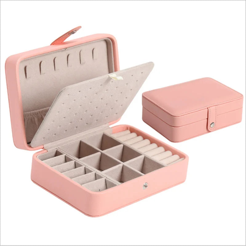 Leather Portable Jewelry Box