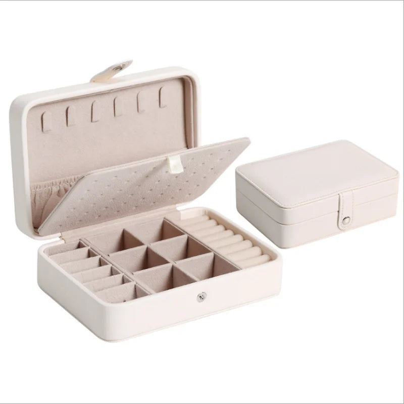 Leather Portable Jewelry Box
