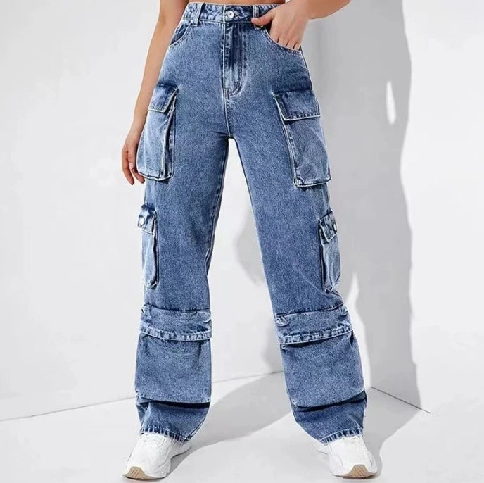 Womens Cargo Jeans