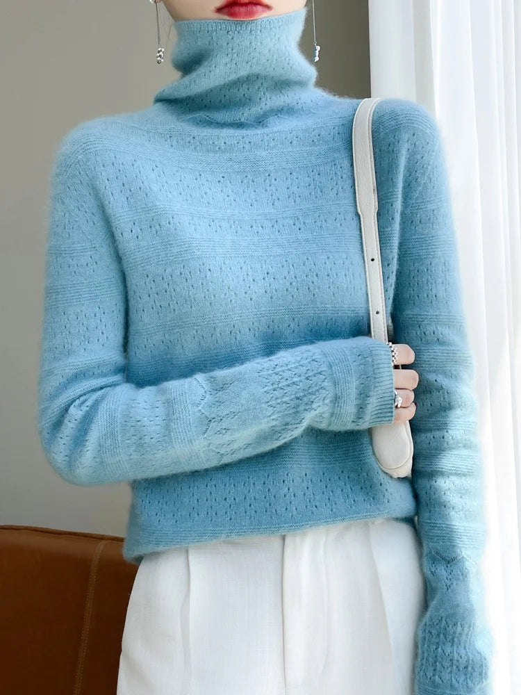 Wool Long Sleeve Turtleneck