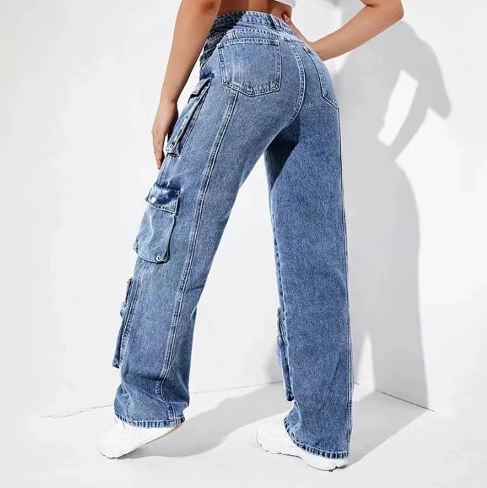 Womens Cargo Jeans