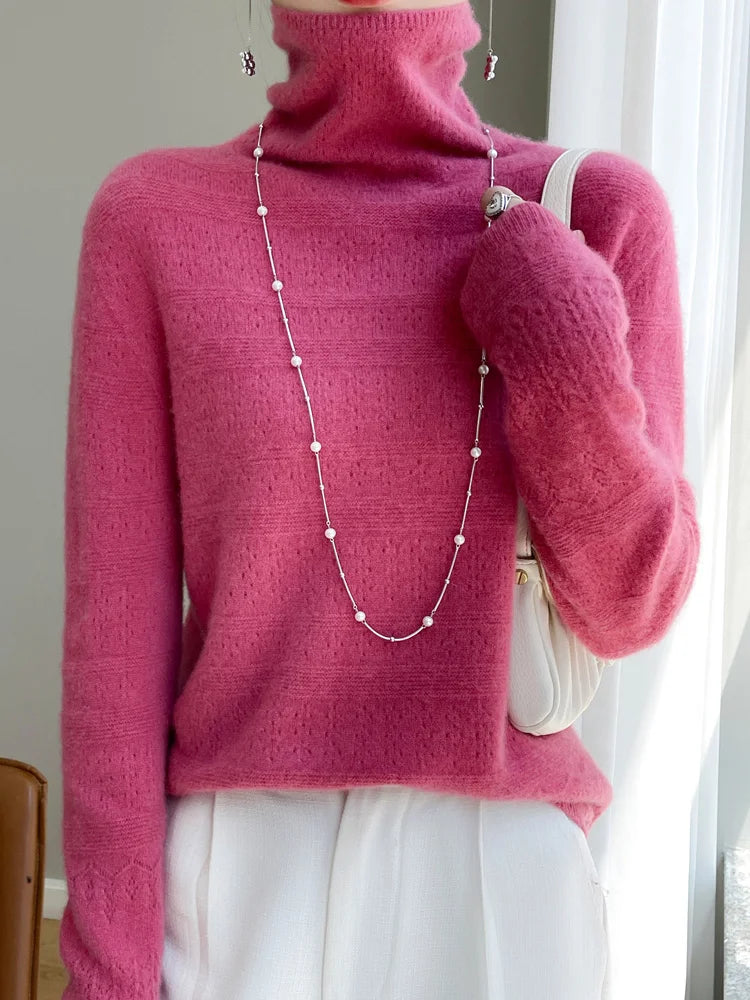 Wool Long Sleeve Turtleneck
