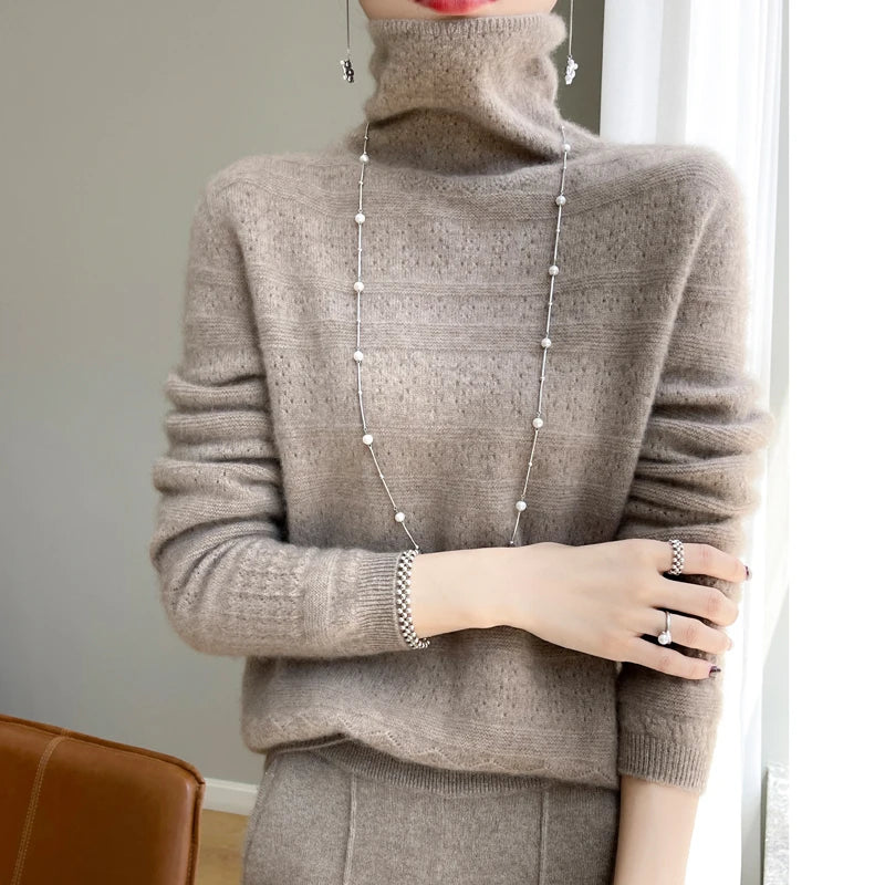 Wool Long Sleeve Turtleneck