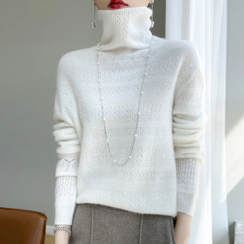 Wool Long Sleeve Turtleneck