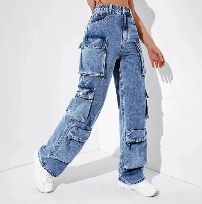 Womens Cargo Jeans