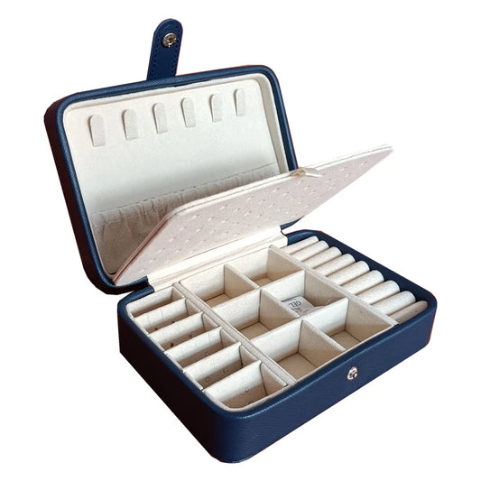 Leather Portable Jewelry Box