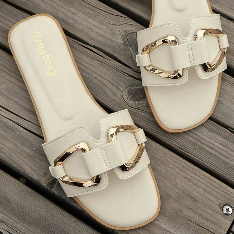 Cavallini Gold-Link Sandals