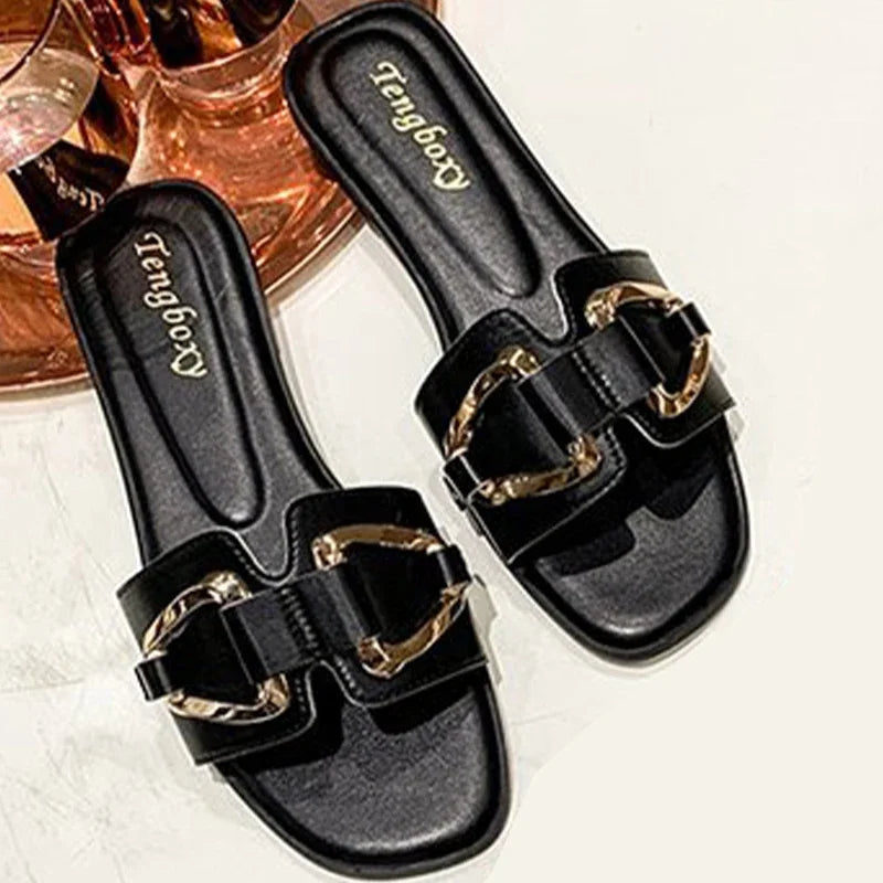 Cavallini Gold-Link Sandals