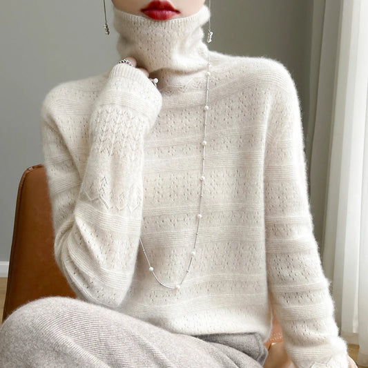 Wool Long Sleeve Turtleneck