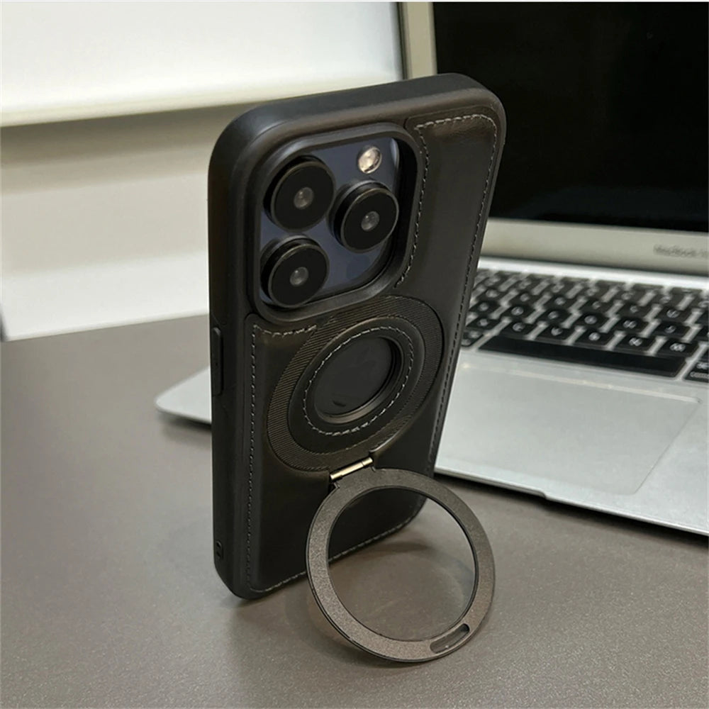 Leather Lock iPhone Case