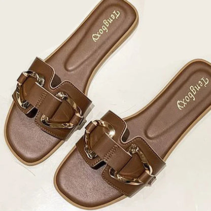 Cavallini Gold-Link Sandals